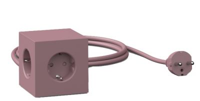 Avolt Cube de prises avec USB dfp Design Rouge rouille